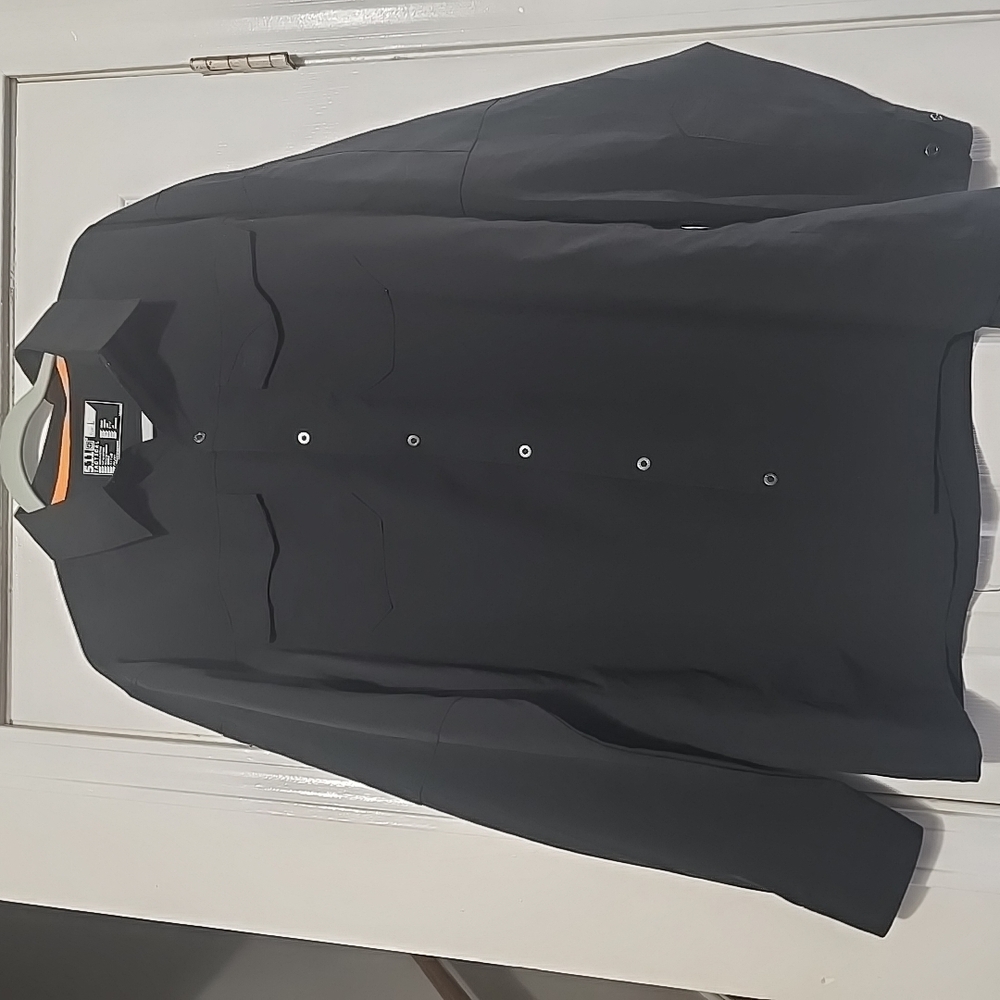 5.11 Tactical Shirt Mens Large Adult Casual Black Button Up Long Sleeve Outdoor